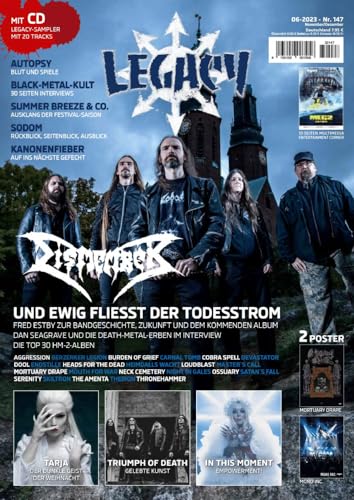 LEGACY MAGAZIN: THE VOICE FROM THE DARKSIDE: Ausgabe #147 (6/2023): Ausgabe (6/2023) von In Farbe und Bunt Verlag