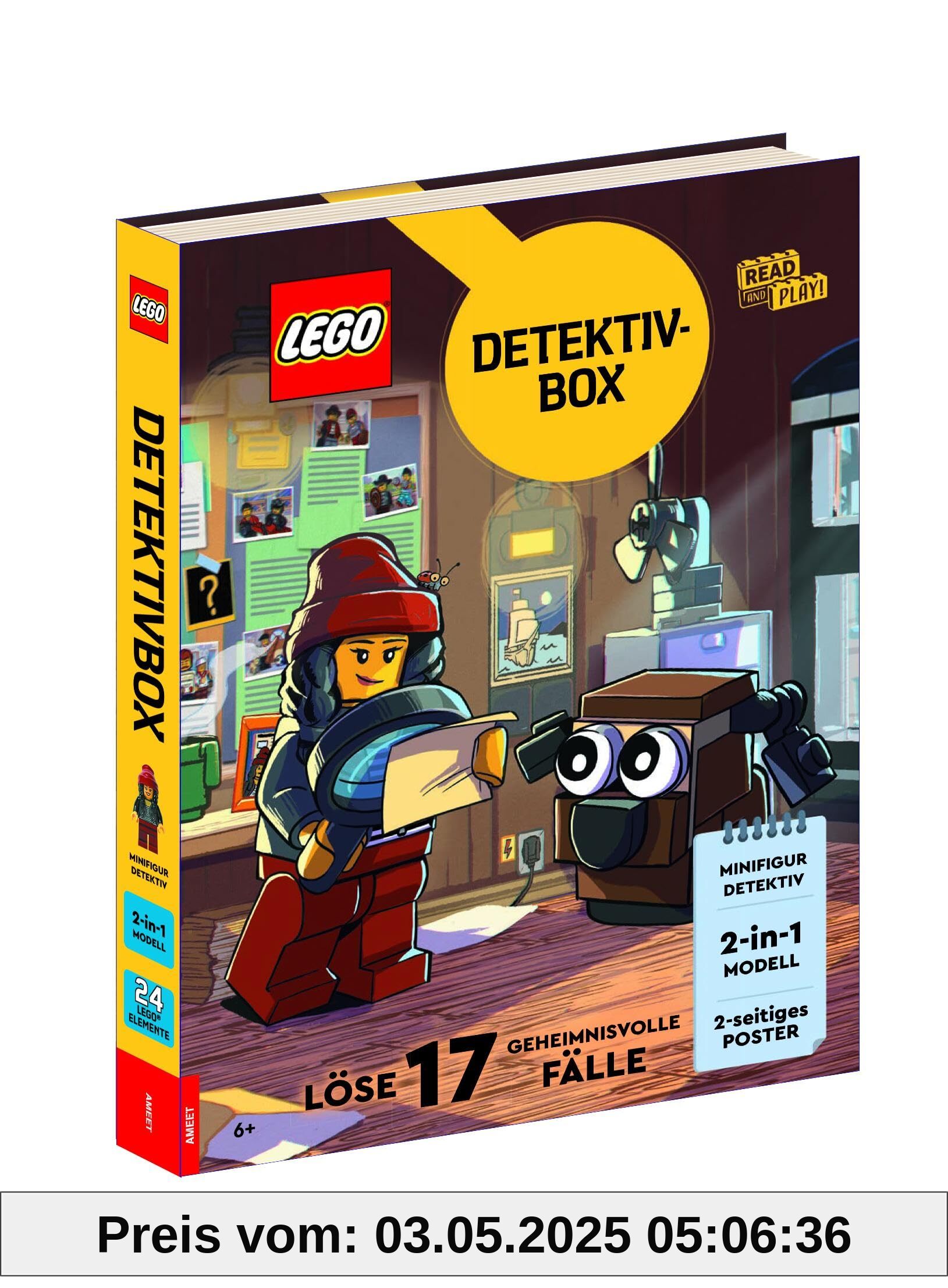 LEGO® - Detektivbox - Löse 17 geheimnisvolle Fälle: mit Minispielset Holly Holmes und Roboterhund Watson