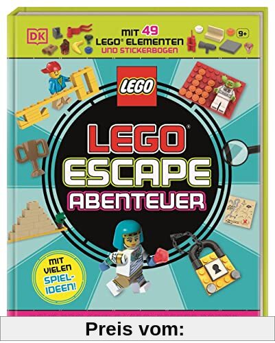 LEGO® Escape Abenteuer: Baue drei coole LEGO® Escape Rooms. Mit 49 LEGO® Elementen und Stickerbogen