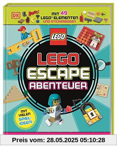 LEGO® Escape Abenteuer: Baue drei coole LEGO® Escape Rooms. Mit 49 LEGO® Elementen und Stickerbogen