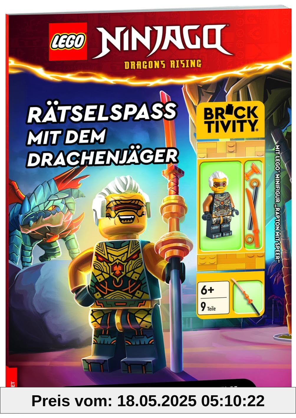 LEGO® NINJAGO® - Rätselspaß mit dem Drachenjäger: mit Minifigur Rapton mit Speer