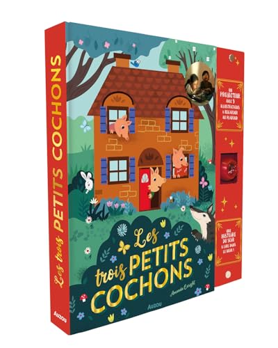 Les trois petits cochons: Avec un projecteur avec 9 illustrations à regarder au plafond von AUZOU