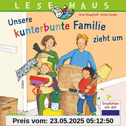 LESEMAUS 171: Unsere kunterbunte Familie zieht um: Eine Bilderbuch-Geschichte über das Leben in einer Patchwork-Familie (171)