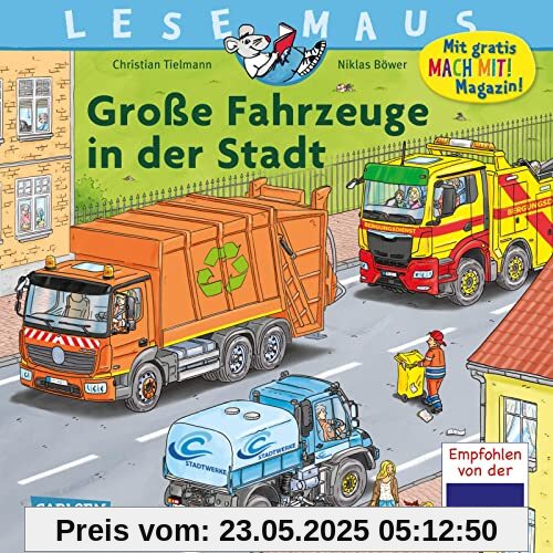 LESEMAUS 188: Große Fahrzeuge in der Stadt (188)