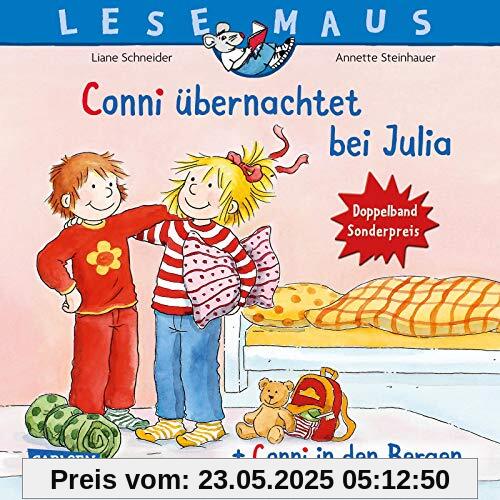 LESEMAUS 207: Conni übernachtet bei Julia + Conni in den Bergen Conni Doppelband: Gesund kann jeder (207)