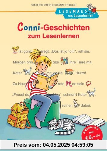 LESEMAUS zum Lesenlernen Sammelbände: Conni-Geschichten zum Lesenlernen: Lesestufe 1 - für Leseanfänger