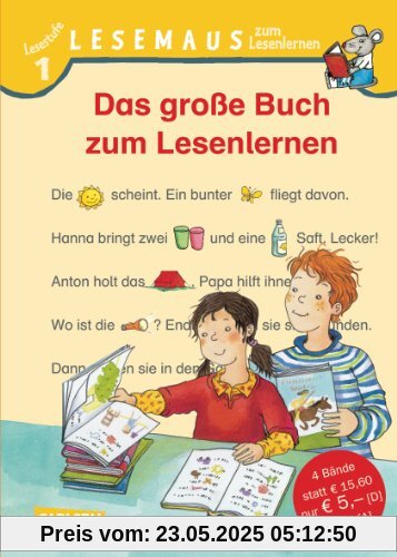 LESEMAUS zum Lesenlernen Sammelbände: Das große Buch zum Lesenlernen: LESEMAUS zum Lesenlernen Stufe 1