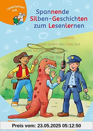 LESEMAUS zum Lesenlernen Sammelbände: Spannende Silben-Geschichten zum Lesenlernen: Dreifacher Erstlese-Spaß ab 6 | Perfektes Geschenk zum ersten Schultag | Mit Leserätseln zur Lernkontrolle