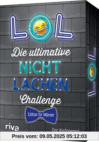 LOL – Die ultimative Nicht-lachen-Challenge – Edition für Männer: Das Kartenspiel. Mit den besten Witzen, Flachwitzen, Scherzfragen für Erwachsene. Partyspiel mit Trinkspielvariante LOL – Die ultimative Nicht-lachen-Challenge – Edition für Männer: Das Kartenspiel. Mit den besten Witzen, Flachwitzen, Scherzfragen für Erwachsene. Partyspiel mit Trinkspielvariante