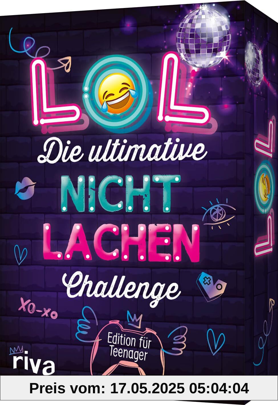 LOL – Die ultimative Nicht-lachen-Challenge – Edition für Teenager: Die besten Witze, Flachwitze, Scherzfragen. Tolles Geschenk zu Geburtstag, Weihnachten. Partyspiel ab 12 Jahren