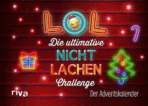 LOL – Die ultimative Nicht-lachen-Challenge: Der Adventskalender. Mit Humor durch die Weihnachtszeit. Die besten Witze, Flachwitze und Scherzfragen. Mit Seiten zum Auftrennen von RIVA