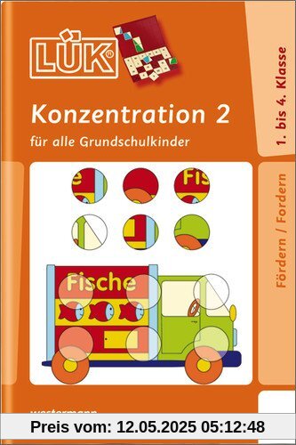 LÜK: Konzentration 2: für alle Grundschulkinder: Übungen für alle Grundschulkinder