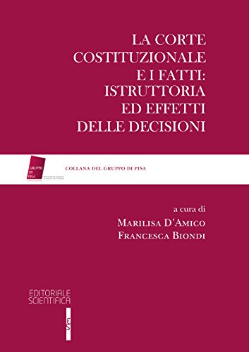 La Corte Costituzionale e i fatti: Istruttoria ed effetti delle decisioni (Gruppo di Pisa) von Editoriale Scientifica