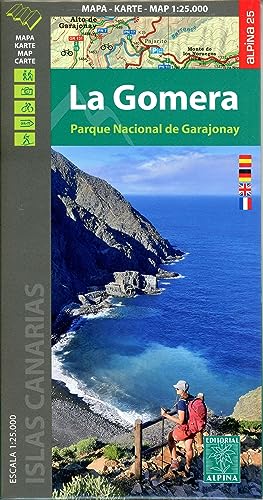 La Gomera: Parque Nacional de Garajonay 1:25000 von Alpina Editorial