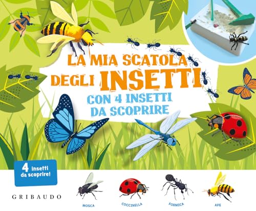 La mia scatola degli insetti con 4 insetti da scoprire. Ediz. illustrata. Con gadget (Imparare per gioco) von Gribaudo