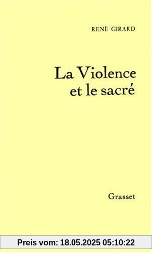 La violence et le sacré