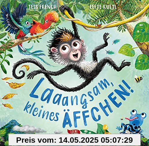 Laaangsam, kleines Äffchen!: Bilderbuch über Achtsamkeit für Kinder ab 4 Jahren (Naturkind)