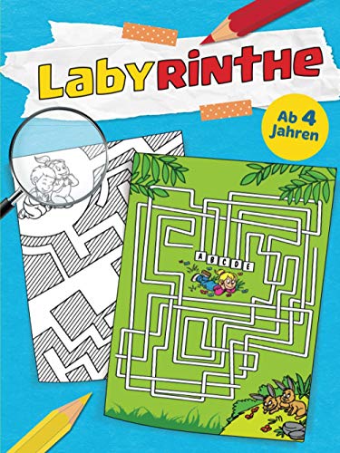 Labyrinthe: 115 lustige und knifflige Labyrinthe für Kinder ab 4 Jahren von Komet Verlag
