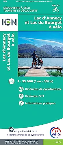 Lac d'Annecy et Bourget à Velo: 1:100000 (Découverte à vélo)