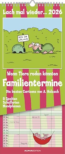 Lach mal wieder... 2026 Familienplaner - Familienkalender - Wandkalender - 19,5x45 von ALPHA EDITION
