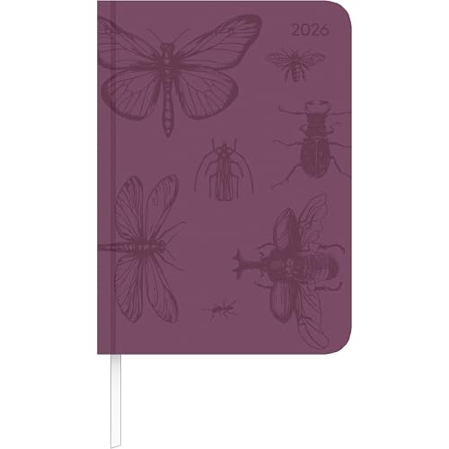 Lady Journal Deluxe Purple 2026 - Taschen-Kalender A6 (10,7x15,2 cm) - Tucson Einband - mit Motivprägung - Weekly - 192 Seiten - Alpha Edition von ALPHA EDITION