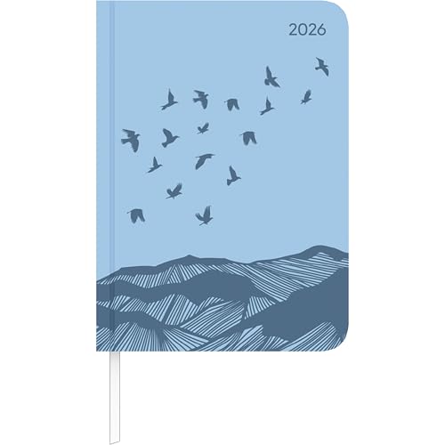 Lady Journal Deluxe Sky 2026 - Taschen-Kalender A6 (10,7x15,2 cm) - Tucson Einband - mit Motivprägung - Weekly - 192 Seiten - Alpha Edition von ALPHA EDITION