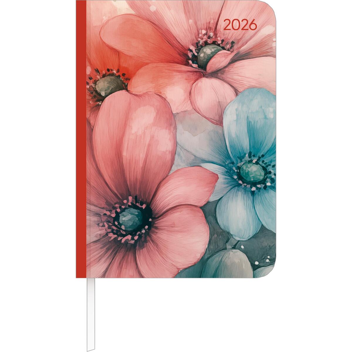 Lady Journal Flowers 2026 - Taschenkalender A6 (10,7x15,2 cm) - Weekly - 192 Sei... von Neumann Verlage GmbH & Co