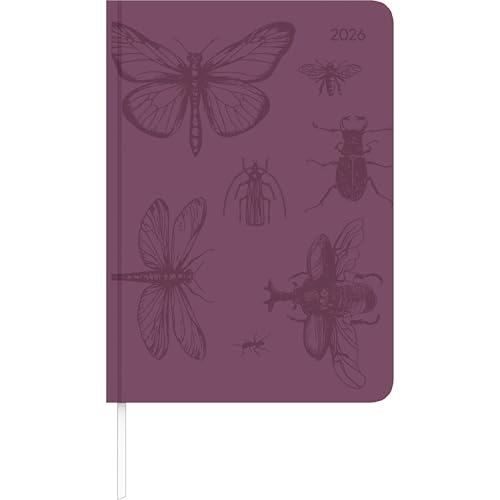 Lady Journal Grande Deluxe Purple 2025 - Taschen-Kalender A5 (15x21 cm) - Tucson Einband - mit Motivprägung - Weekly - 128 Seiten - Alpha Edition von ALPHA EDITION