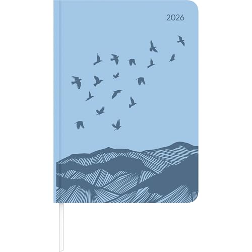 Lady Journal Grande Deluxe Sky 2025 - Taschen-Kalender A5 (15x21 cm) - Tucson Einband - mit Motivprägung - Weekly - 128 Seiten - Alpha Edition von ALPHA EDITION