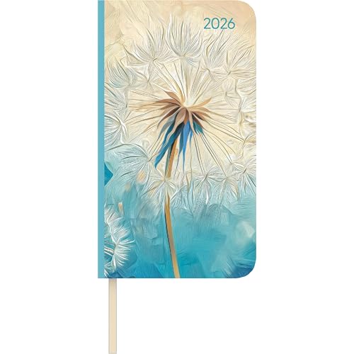 Lady Journal Slim Blowballs 2026 - Taschen-Kalender 9x15,6 cm - Weekly - 128 Seiten - Notiz-Buch - mit Info- und Adressteil - Alpha Edition von ALPHA EDITION