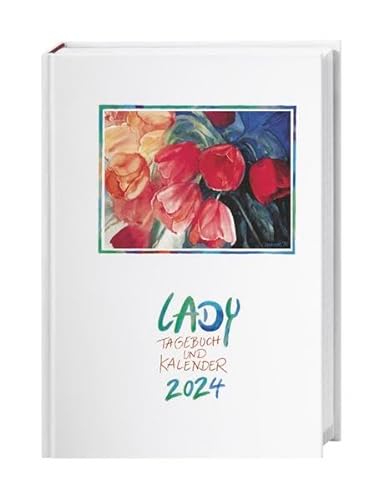 Lady Tagebuch A5 Kalender 2024. Liebevoll gestalteter Taschenkalender mit Zitaten und Kunstwerken. Praktischer Buchkalender A5 2024 mit viel Raum für Notizen. von Heye