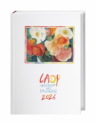 Lady Tagebuch A5 2026: Liebevoll gestalteter Taschenkalender mit Zitaten und Kunstwerken. Praktischer Buchkalender A5 2026 mit viel Raum für Notizen. (Kalenderbücher Heye) von Heye