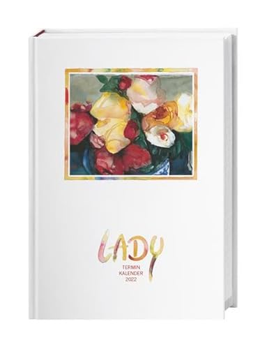 Lady Terminkalender A6 2022 - Kalenderbuch - Taschenkalender - Wochenplaner - Organzier mit 144 Seiten, Lesebändchen - 11,5 x 16,3 cm von Heye Kalender