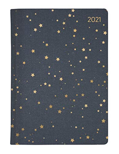 Ladytimer Glamour Stars 2021 - Taschen-Kalender A6 - Weekly - 192 Seiten - Metallicprägung Sterne - Notiz-Buch - Alpha Edition: Taschen-Kalender A6 - Metallicprägung Sterne - Notiz-Buch von Alpha Edition