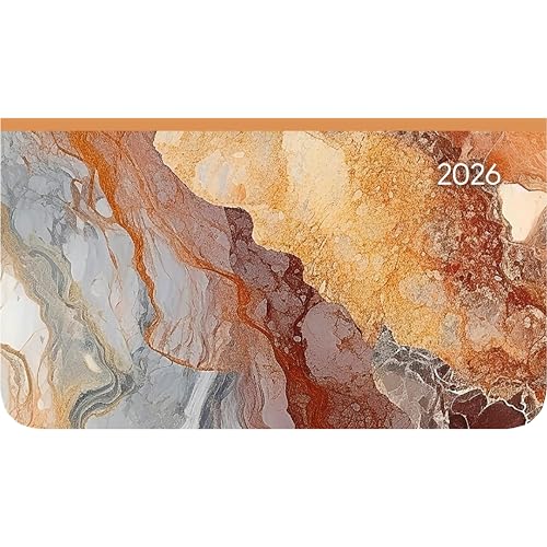 Ladytimer Pad Marble 2026 - Taschen-Kalender 15,6x9 cm - Fliesen - Weekly - 128 Seiten - Notiz-Buch - Alpha Edition von ALPHA EDITION