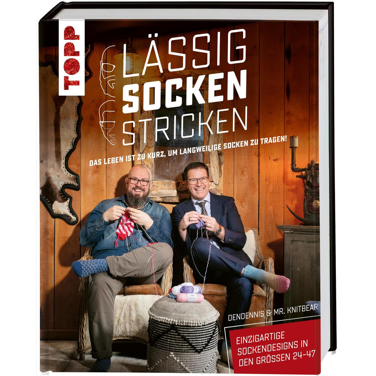 Lässig Socken stricken mit Dendennis und Mr. Knitbear. Das Leben ist zu kurz, um... von Frech Verlag GmbH