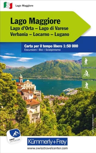 Kümmerly+Frey Outdoorkarte Lago Maggiore 1:50.000: Mit Lago d'Orta, Lago di Varese, Verbania, Locarno und Lugano. Touren für Wanderer, Biker und mehr! Wetterfest und leicht lesbar von Hallwag Kümmerly+Frey