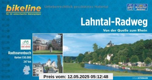 Lahntal-Radweg: Von der Quelle zum Rhein, 1:50 000, 247 km, GPS-Tracks-Download, wetterfest / reißfest Lahntal-Radweg: Von der Quelle zum Rhein, 1:50 000, 247 km, GPS-Tracks-Download, wetterfest / reißfest