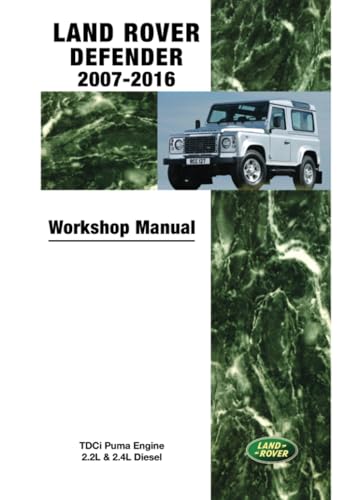 Land Rover Defender 2007-2016 Workshop Manual von Brooklands Books Ltd.