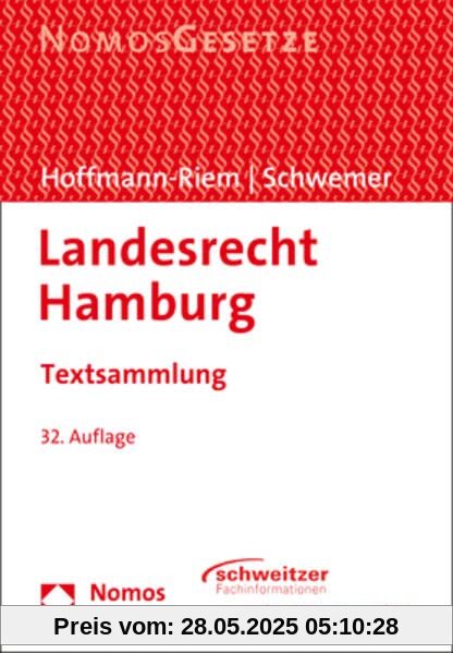 Landesrecht Hamburg: Textsammlung - Rechtsstand: 1. September 2022 Landesrecht Hamburg: Textsammlung - Rechtsstand: 1. September 2022