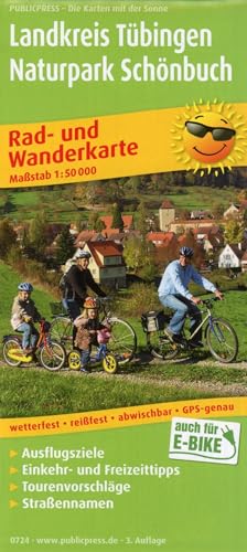 Landkreis Tübingen - Naturpark Schönbuch: Rad- und Wanderkarte mit Ausflugszielen, Einkehr- & Freizeittipps, Tourenvoschlägen und Straßennamen, ... 1:50000 (Rad- und Wanderkarte: RuWK) von FREYTAG-BERNDT UND ARTARIA