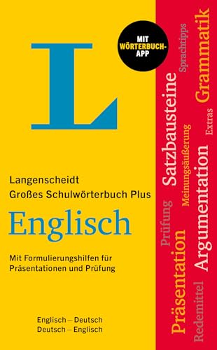Langenscheidt Großes Schulwörterbuch Plus Englisch: Englisch-Deutsch / Deutsch-Englisch mit Wörterbuch-App von Langenscheidt bei PONS