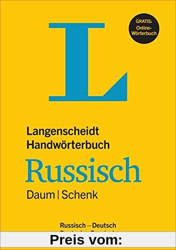 Langenscheidt Handwörterbuch Russisch Daum/Schenk - Buch mit Online-Anbindung: Russisch-Deutsch/Deutsch-Russisch (Langenscheidt Handwörterbücher)