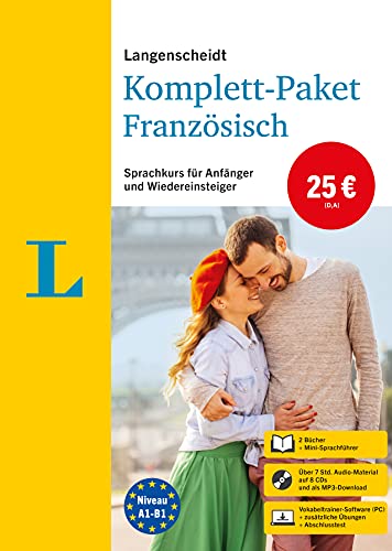 Langenscheidt Komplett-Paket Französisch: Sprachkurs mit 2 Büchern, 8 Audio-CDs, MP3-Download, Software-Download: Sprachkurs für Einsteiger und Fortgeschrittene