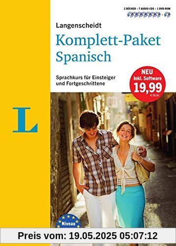 Langenscheidt Komplett-Paket Spanisch - Sprachkurs mit 2 Büchern, 7 Audio-CDs, 1 DVD-ROM, MP3-Download: Sprachkurs für Einsteiger und Fortgeschrittene (Langenscheidt Komplett-Paket ((NEU)))