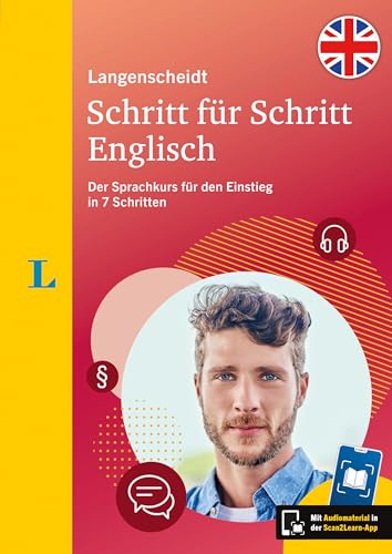 Langenscheidt Schritt für Schritt Englisch: Der Sprachkurs für den Einstieg in 7 Schritten – mit Scan2Learn-App (Langenscheidt Sprachkurs Schritt für Schritt) von Langenscheidt bei PONS