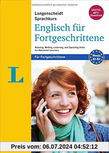 Langenscheidt Sprachkurs Englisch für Fortgeschrittene - Sprachkurs mit 4 Büchern und 2 MP3-CDs: Reading, Writing, Listening, and Speaking Skills for Advanced Learners