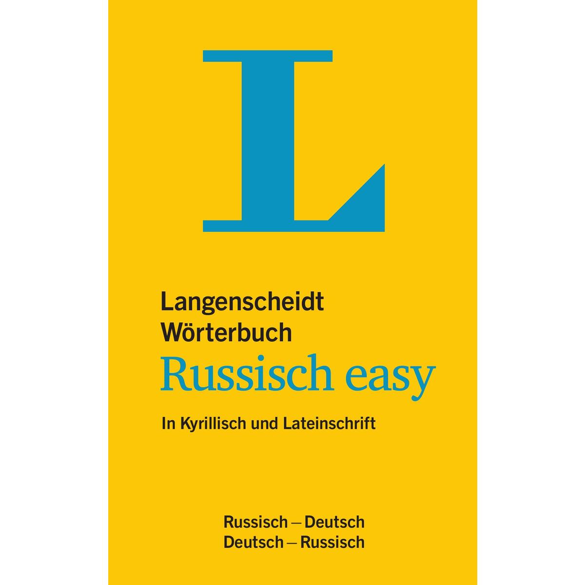 Langenscheidt Wörterbuch Russisch easy Langenscheidt Wörterbuch Russisch easy von Langenscheidt bei PONS