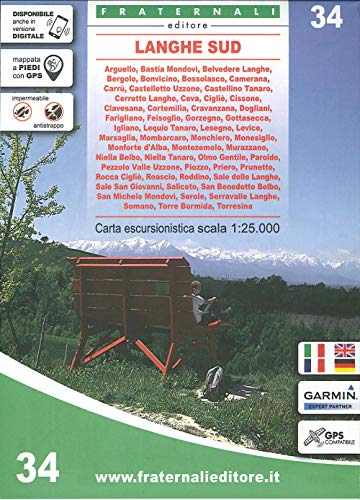 34 Langhe Sud (wandelkaart, Band 34)