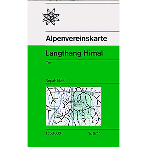 Langthang Himal, Ost (Nepal-Tibet): Trekkingkarte 1:50.000 (Alpenvereinskarten) von dav